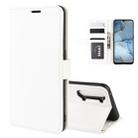 For Oppo Reno3 5G R64 Texture Single Horizontal Flip Protective Case with Holder & Card Slots & Wallet& Photo Frame(White) - 1