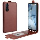 For Oppo Reno3 5G R64 Texture Single Vertical Flip Leather Protective Case with Card Slots & Photo Frame(Brown) - 1