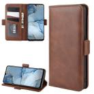 For Oppo Reno3 5G Dual-side Magnetic Buckle Horizontal Flip Leather Case with Holder & Card Slots & Wallet(Brown) - 1