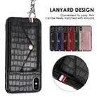 For iPhone XS/X Crocodile Pattern PU+TPU+PVC Shatter-resistant Mobile Phone Case with Magnetic Invisible Holder & Holder & Card Slots(Black) - 3