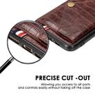 For iPhone XS/X Crocodile Pattern PU+TPU+PVC Shatter-resistant Mobile Phone Case with Magnetic Invisible Holder & Holder & Card Slots(Black) - 9