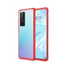 For Huawei P40 Pro Four-corner Shockproof TPU + PC Protective Case(Red) - 1