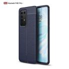 For Huawei P40 Pro Litchi Texture TPU Shockproof Case(Navy Blue) - 1