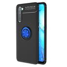 For OPPO Reno3 Metal Ring Holder 360 Degree Rotating TPU Case(Black+Blue) - 1