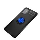 For Galaxy A51 Metal Ring Holder 360 Degree Rotating TPU Case(Black+Blue) - 1