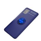 For Galaxy A51 Metal Ring Holder 360 Degree Rotating TPU Case(Blue+Blue) - 1