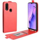 For Oppo A8 R64 Texture Single Vertical Flip Leather Protective Case with Card Slots & Photo Frame(Red) - 1