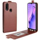 For Oppo A8 R64 Texture Single Vertical Flip Leather Protective Case with Card Slots & Photo Frame(Brown) - 1