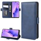 For Oppo A8 Dual-side Magnetic Buckle Horizontal Flip Leather Case with Holder & Card Slots & Wallet(Dark Blue) - 1