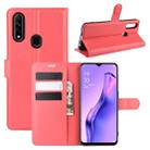 For Oppo A8 Litchi Texture Horizontal Flip Protective Case with Holder & Card Slots & Wallet(Red) - 1