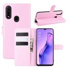 For Oppo A8 Litchi Texture Horizontal Flip Protective Case with Holder & Card Slots & Wallet(Pink) - 1