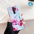 For Xiaomi Redmi Note 8 Pro Smooth Flower Series IMD TPU Mobile Phone Case(Plumeria Red KF4) - 1