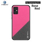 For Galaxy S20+ PINWUYO Rong Series  Shockproof PC + TPU+ Chemical Fiber Cloth Protective Cover(Red) - 1