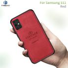 For Galaxy S20+ PINWUYO Zun Series PC + TPU + Skin Waterproof Anti-fall All-inclusive Protective Case(Red) - 1