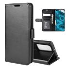 For Huawei P40 Pro R64 Texture Single Horizontal Flip Protective Case with Holder & Card Slots & Wallet& Photo Frame(Black) - 1