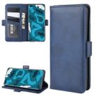 For Huawei P40 Pro Dual-side Magnetic Buckle Horizontal Flip Leather Case with Holder & Card Slots & Wallet(Dark Blue) - 1