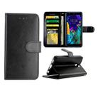 For LG K30 (2019) Crazy Horse Texture Leather Horizontal Flip Protective Case with Holder & Card Slots & Wallet & Photo Frame(Black) - 1