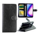 For Vivo Y19 / U3/ Y5s/ U20 Crazy Horse Texture Leather Horizontal Flip Protective Case with Holder & Card Slots & Wallet & Photo Frame(Black) - 1