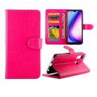 For Vivo Y19 / U3/ Y5s/ U20 Crazy Horse Texture Leather Horizontal Flip Protective Case with Holder & Card Slots & Wallet & Photo Frame(Magenta) - 1