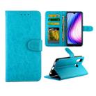 For Vivo Y19 / U3/ Y5s/ U20 Crazy Horse Texture Leather Horizontal Flip Protective Case with Holder & Card Slots & Wallet & Photo Frame(Baby Blue) - 1