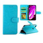 For Vivo Y97 Crazy Horse Texture Leather Horizontal Flip Protective Case with Holder & Card Slots & Wallet & Photo Frame(Baby Blue) - 1