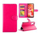 For Huawei Nova 6 Crazy Horse Texture Leather Horizontal Flip Protective Case with Holder & Card Slots & Wallet & Photo Frame(Magenta) - 1