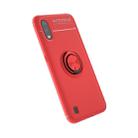 For Galaxy A01 Metal Ring Holder 360 Degree Rotating TPU Case(Red+Red) - 1