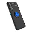 For Vivo X50 Metal Ring Holder 360 Degree Rotating TPU Case(Black+Blue) - 1