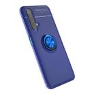 For Vivo X50 Metal Ring Holder 360 Degree Rotating TPU Case(Blue+Blue) - 1