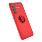 For Vivo X50 Metal Ring Holder 360 Degree Rotating TPU Case(Red+Red) - 1