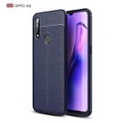 For OPPO A8 Litchi Texture TPU Shockproof Case(Navy Blue) - 1