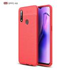 For OPPO A8 Litchi Texture TPU Shockproof Case(Red) - 1