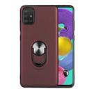 For Galaxy A51 / M40s 360 Rotary Multifunctional Stent PC+TPU Case with Magnetic Invisible Holder(Jujube Red) - 1