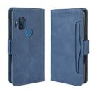 For Motorola One Hyper  Wallet Style Skin Feel Calf Pattern Leather Case with Separate Card Slots & Holder & Wallet & Photo Frame(Blue) - 1