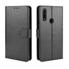 For Oppo A8 Retro Crazy Horse Texture Horizontal Flip Leather Case with Holder & Card Slots & Photo Frame(Black) - 1