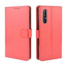 For OPPO Reno 3 Pro Crazy Horse Texture Horizontal Flip Leather Case with Holder & Card Slots & Photo Frame(Red) - 1