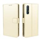 For OPPO Reno 3 Pro Crazy Horse Texture Horizontal Flip Leather Case with Holder & Card Slots & Photo Frame(Gold) - 1