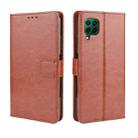 For Huawei P40 Lite / Nova 6 SE Retro Crazy Horse Texture Horizontal Flip Leather Case with Holder & Card Slots & Photo Frame(Brown) - 1