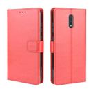 For Nokia 2.3 Retro Crazy Horse Texture Horizontal Flip Leather Case with Holder & Card Slots & Photo Frame(Red) - 1