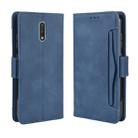 For Nokia 2.3 Wallet Style Skin Feel Calf Pattern Leather Case with Separate Card Slots & Holder & Wallet & Photo Frame(Blue) - 1