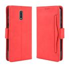 For Nokia 2.3 Wallet Style Skin Feel Calf Pattern Leather Case with Separate Card Slots & Holder & Wallet & Photo Frame(Red) - 1