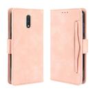 For Nokia 2.3 Wallet Style Skin Feel Calf Pattern Leather Case with Separate Card Slots & Holder & Wallet & Photo Frame(Pink) - 1