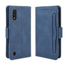 For Galaxy A01 Wallet Style Skin Feel Calf Pattern Leather Case with Separate Card Slots & Holder & Wallet & Photo Frame(Blue) - 1