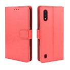 For Galaxy A01 Retro Crazy Horse Texture Horizontal Flip Leather Case with Holder & Card Slots & Photo Frame(Red) - 1