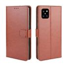 For Galaxy A81/M60S/Note 10 Lite Retro Crazy Horse Texture Horizontal Flip Leather Case with Holder & Card Slots & Photo Frame(Brown) - 1