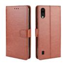 For ZTE Blade A5 2020 Retro Crazy Horse Texture Horizontal Flip Leather Case with Holder & Card Slots & Photo Frame(Brown) - 1