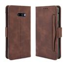 For LG G8X ThinQ / V50S ThinQ Wallet Style Skin Feel Calf Pattern Leather Case with Separate Card Slots & Holder & Wallet & Photo Frame(Brown) - 1