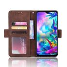 For LG G8X ThinQ / V50S ThinQ Wallet Style Skin Feel Calf Pattern Leather Case with Separate Card Slots & Holder & Wallet & Photo Frame(Brown) - 6
