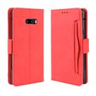 For LG G8X ThinQ / V50S ThinQ Wallet Style Skin Feel Calf Pattern Leather Case with Separate Card Slots & Holder & Wallet & Photo Frame(Red) - 1