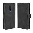 For Xiaomi Redmi K30 Wallet Style Skin Feel Calf Pattern Leather Case with Separate Card Slots & Holder & Wallet & Photo Frame(Black) - 1